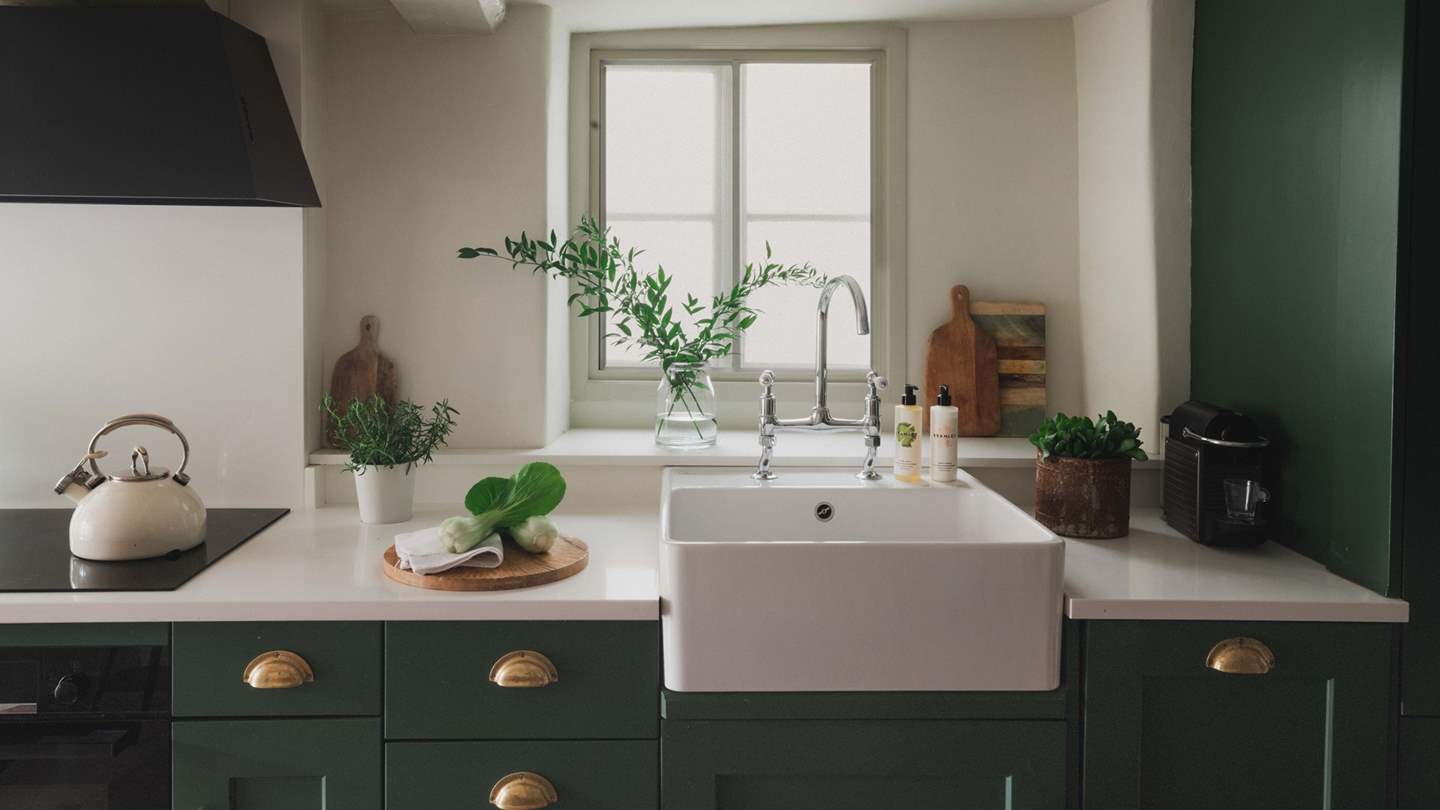 The stunning country kitchen is a delight to cook in, complete with everything you could possibly need
