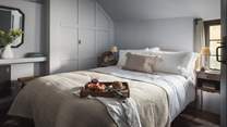 Forager has the choice of four heavenly bedrooms, all adorned with tranquil shades of whites, greys and blues