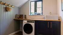 The boot room has a handy washer/dryer, perfect if you get muddy from moorland walks...