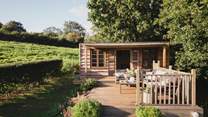 The garden room is the most charming spot to while away an afternoon 