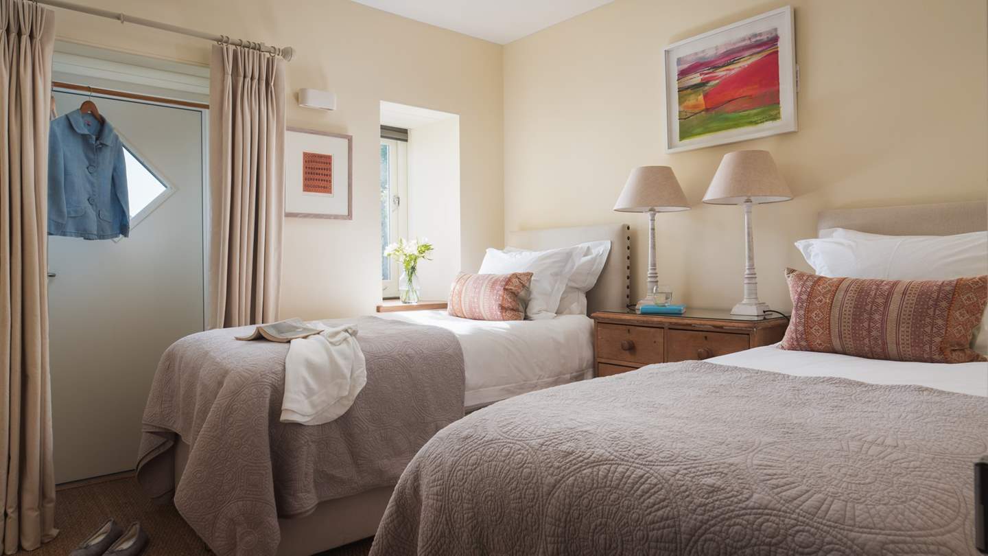 The second bedroom is perfect for little ones or friends staying together