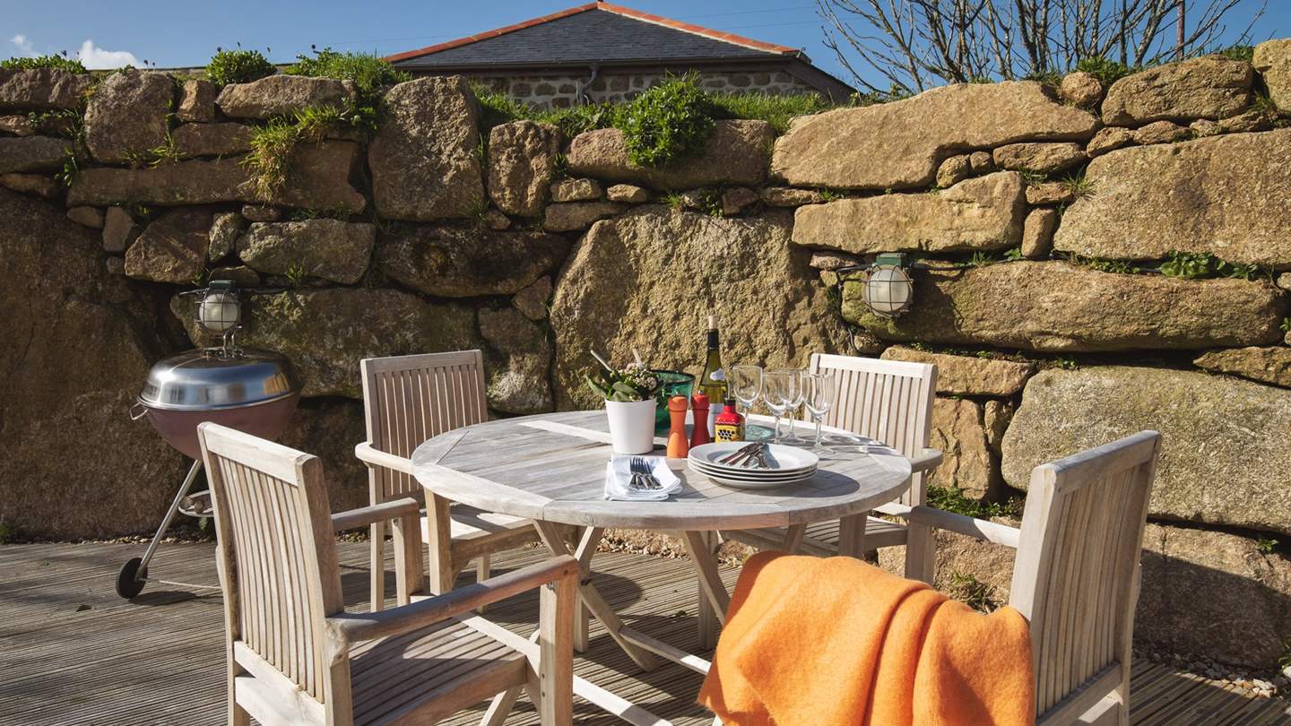The perfect sunny spot for meals alfresco