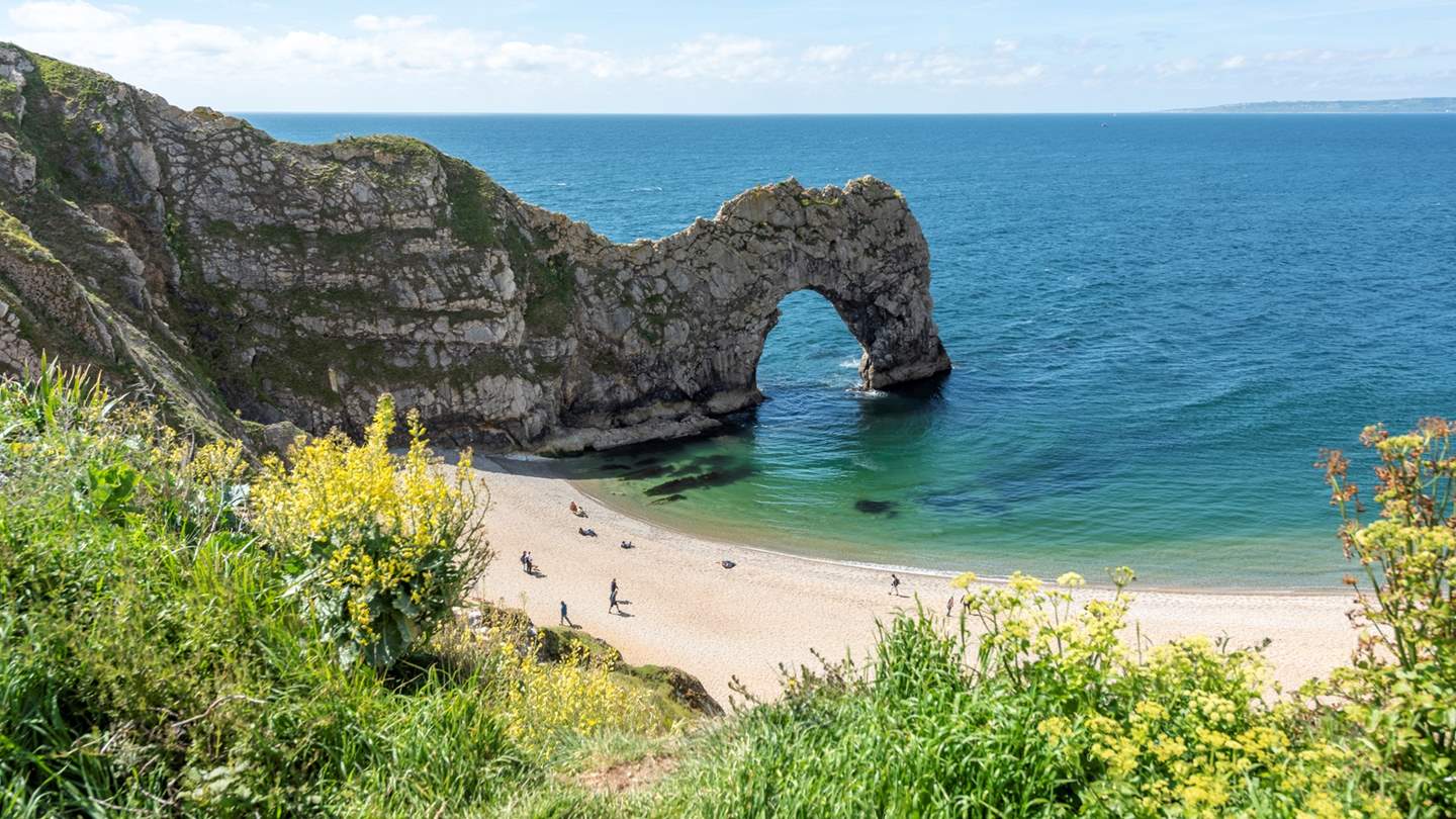 Iconic Durdle Door on the  stunning Jurassic Coast
