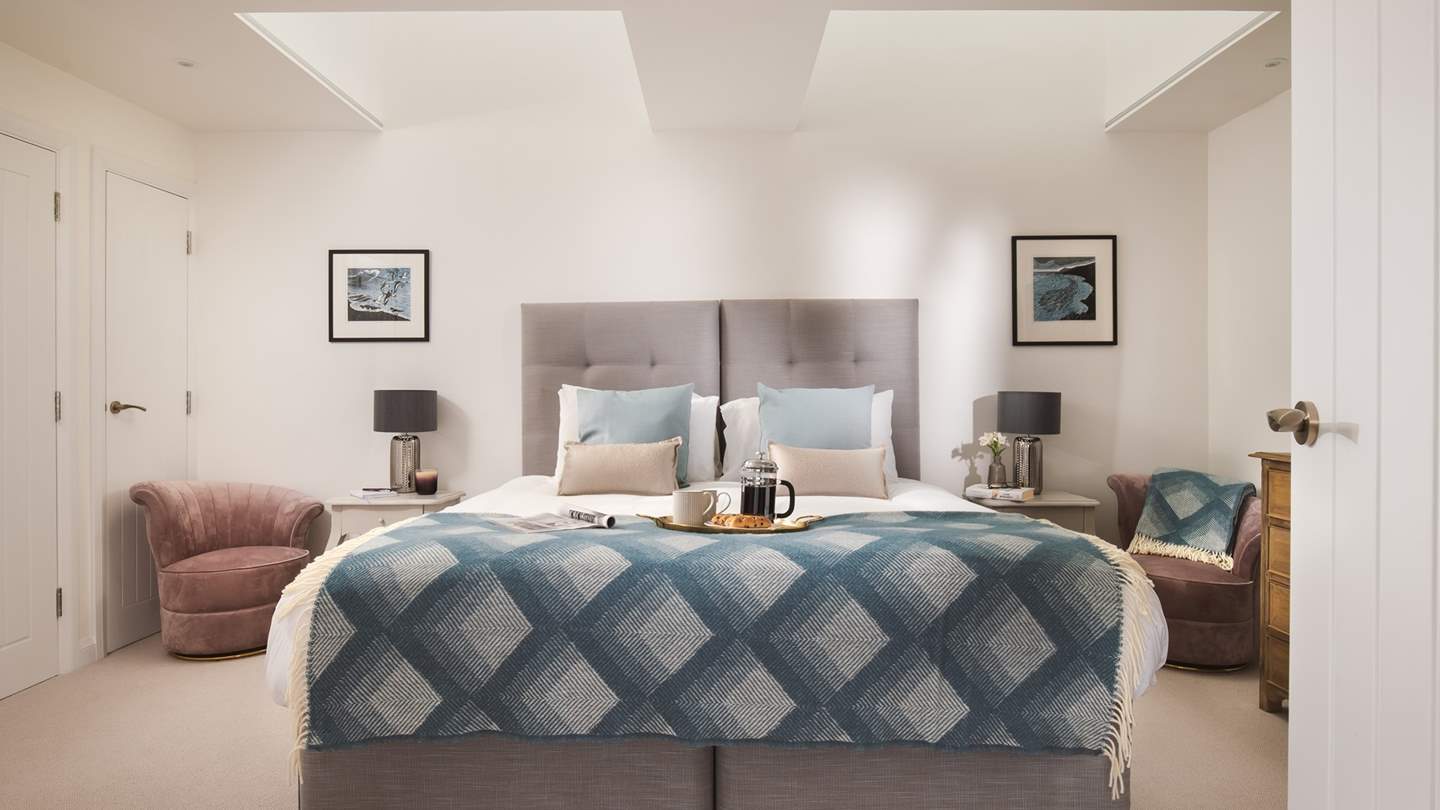 Bedroom three is on the ground floor has zip and link beds (6' double or twin beds) and an en suite shower room with Jack and Jill doors