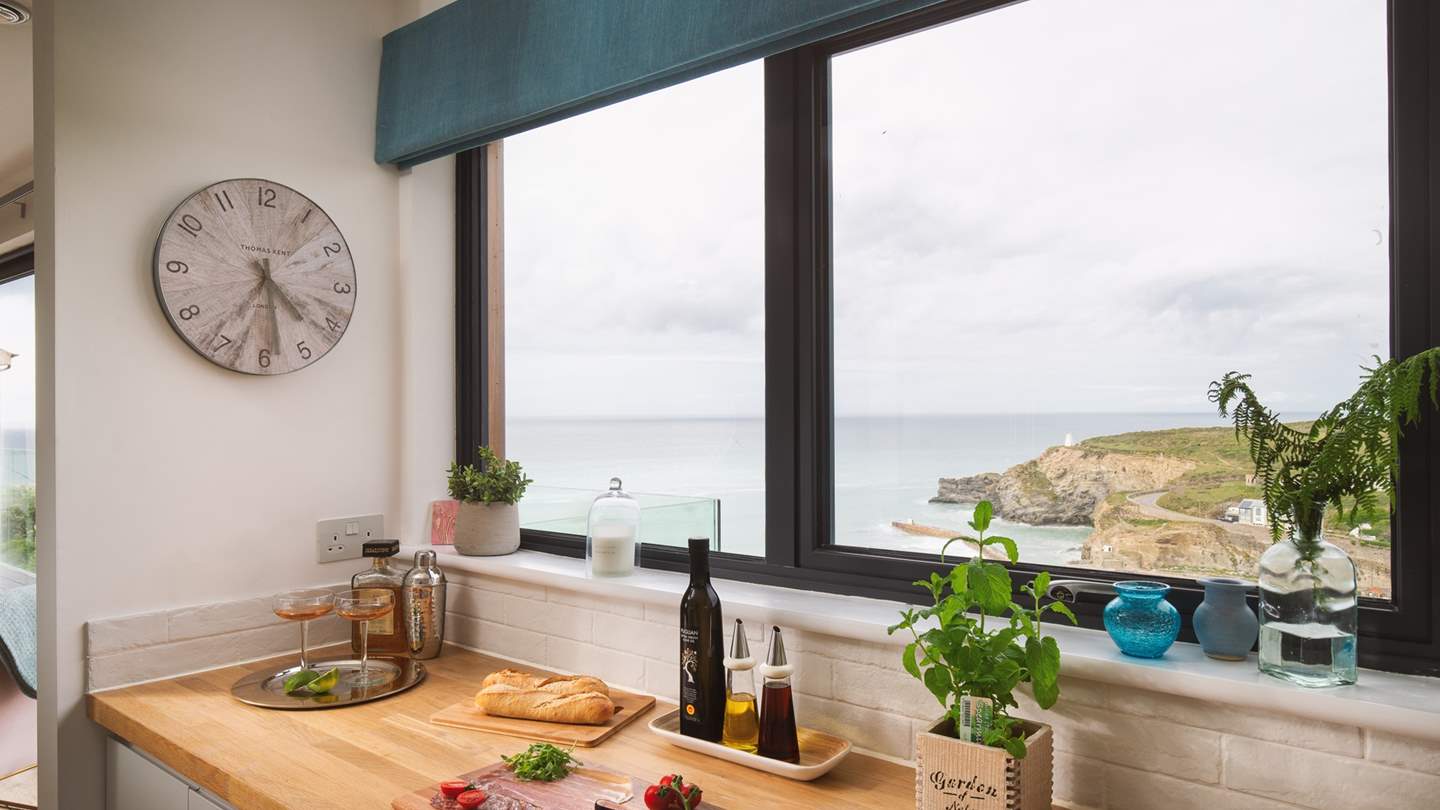 Probably the most incredible sea views a kitchen has ever had! 