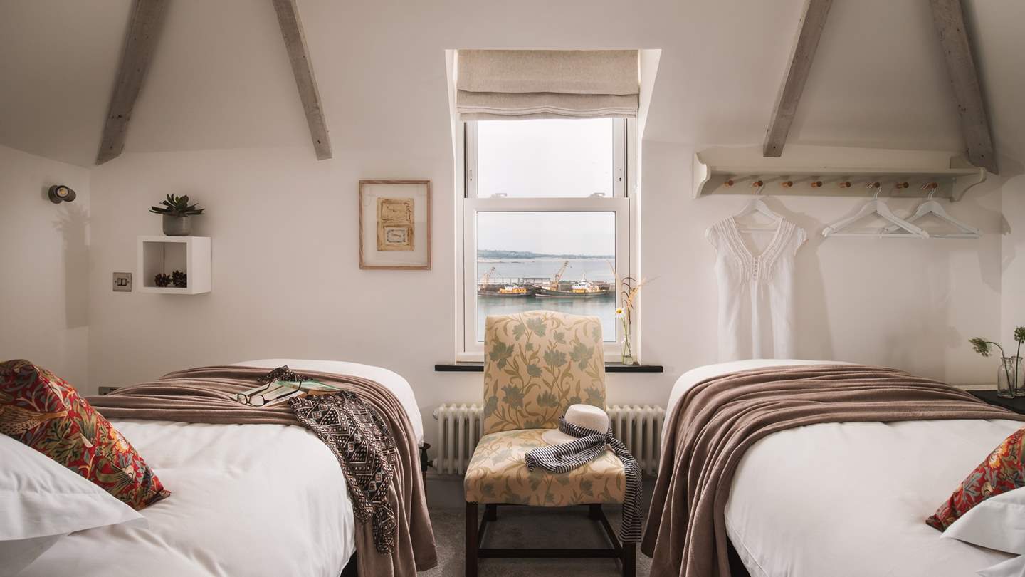 The second bedroom made up as twins - perfect for little ones or friends