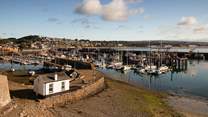 Right next to Newlyn Harbour, it's the perfect spot to watch the fishing boats go to and fro