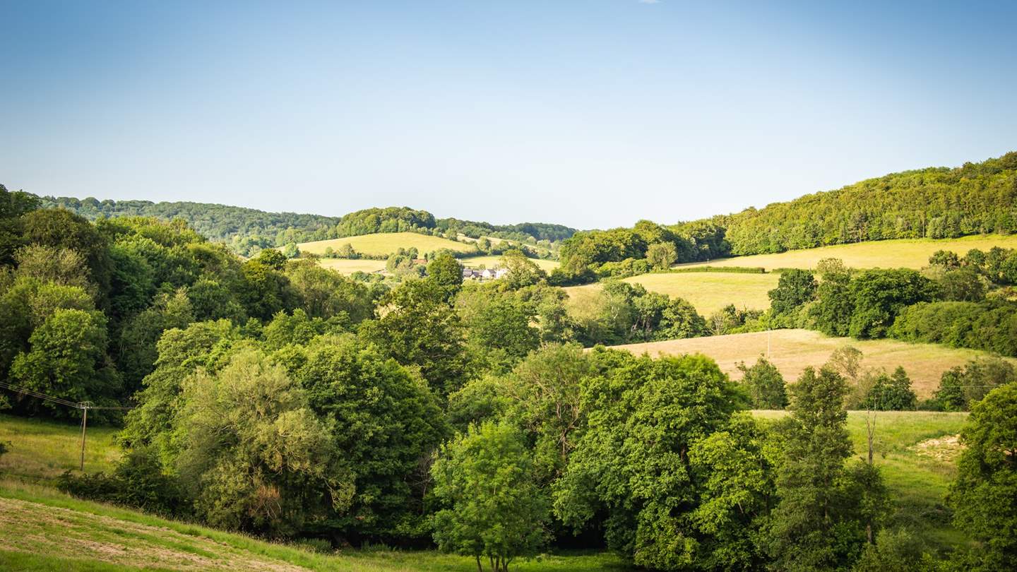 The beautiful rolling countryside of the Cotswolds, waiting to be explored