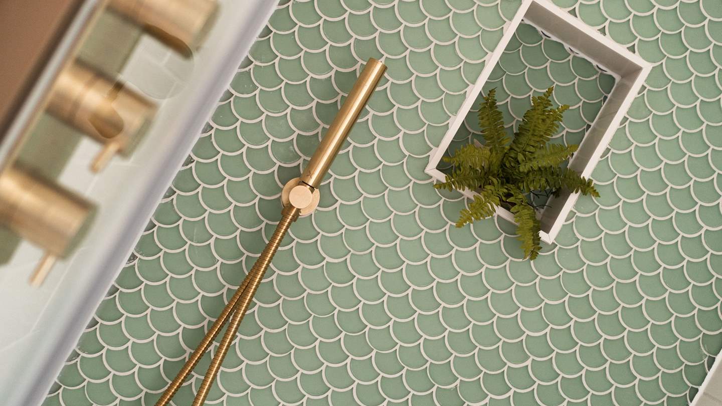 We just love the tiles in the master en suite shower!