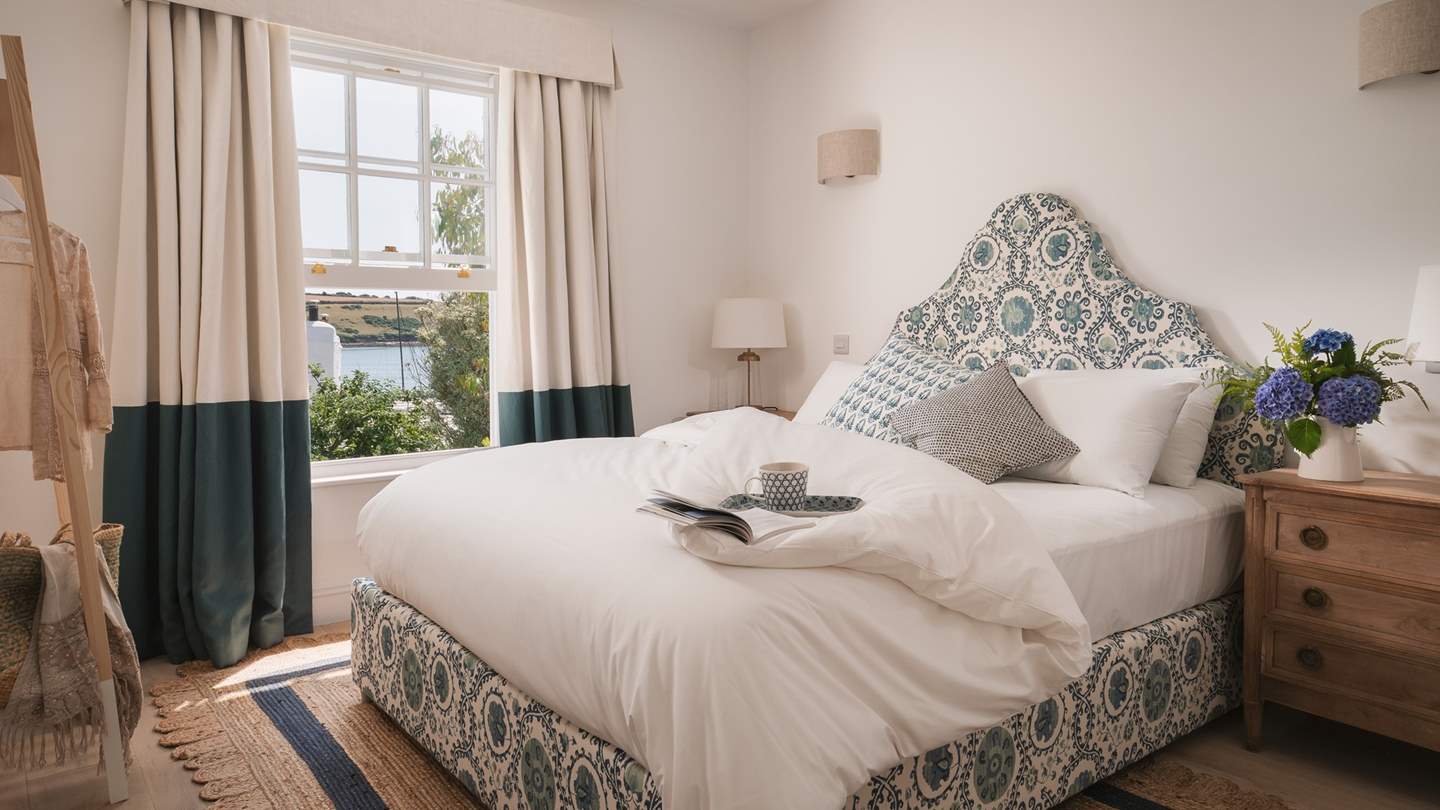 The master bedroom on the first floor, which boasts an on suite shower room