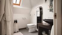 The spacious bathroom comes complete with bath and shower, whichever takes your fancy