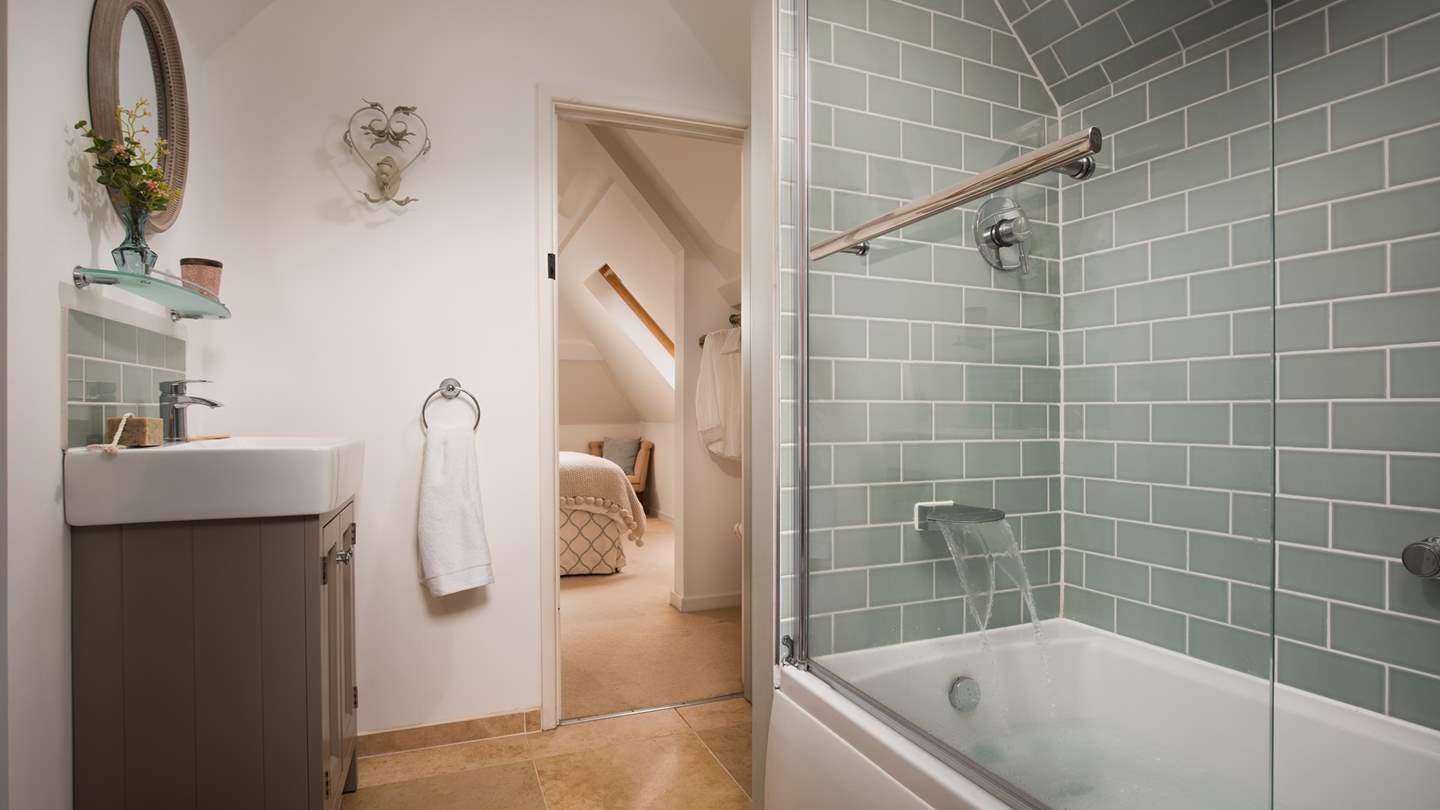 The gorgeous tub is perfect for long soaks after a day out exploring