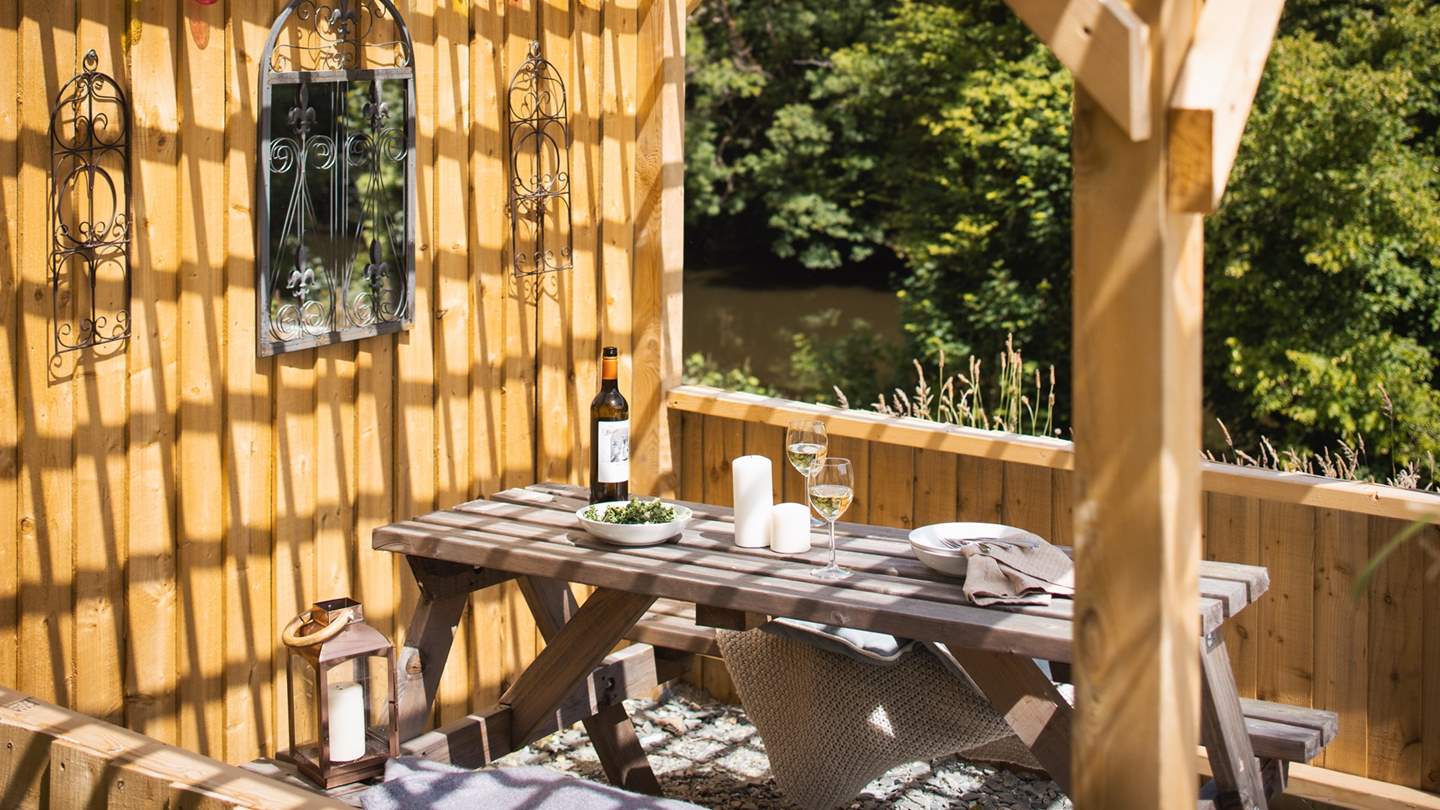 Savour a glass of something special on a peaceful summer evening...