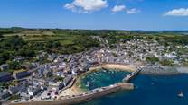 Nearby pretty Mousehole, an easy coastal walk from Pembroke Lodge