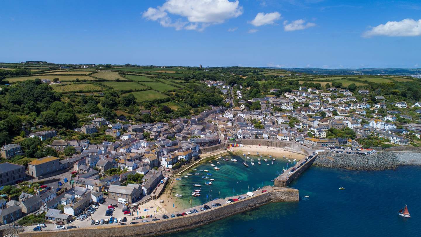 Nearby pretty Mousehole, an easy coastal walk from Pembroke Lodge