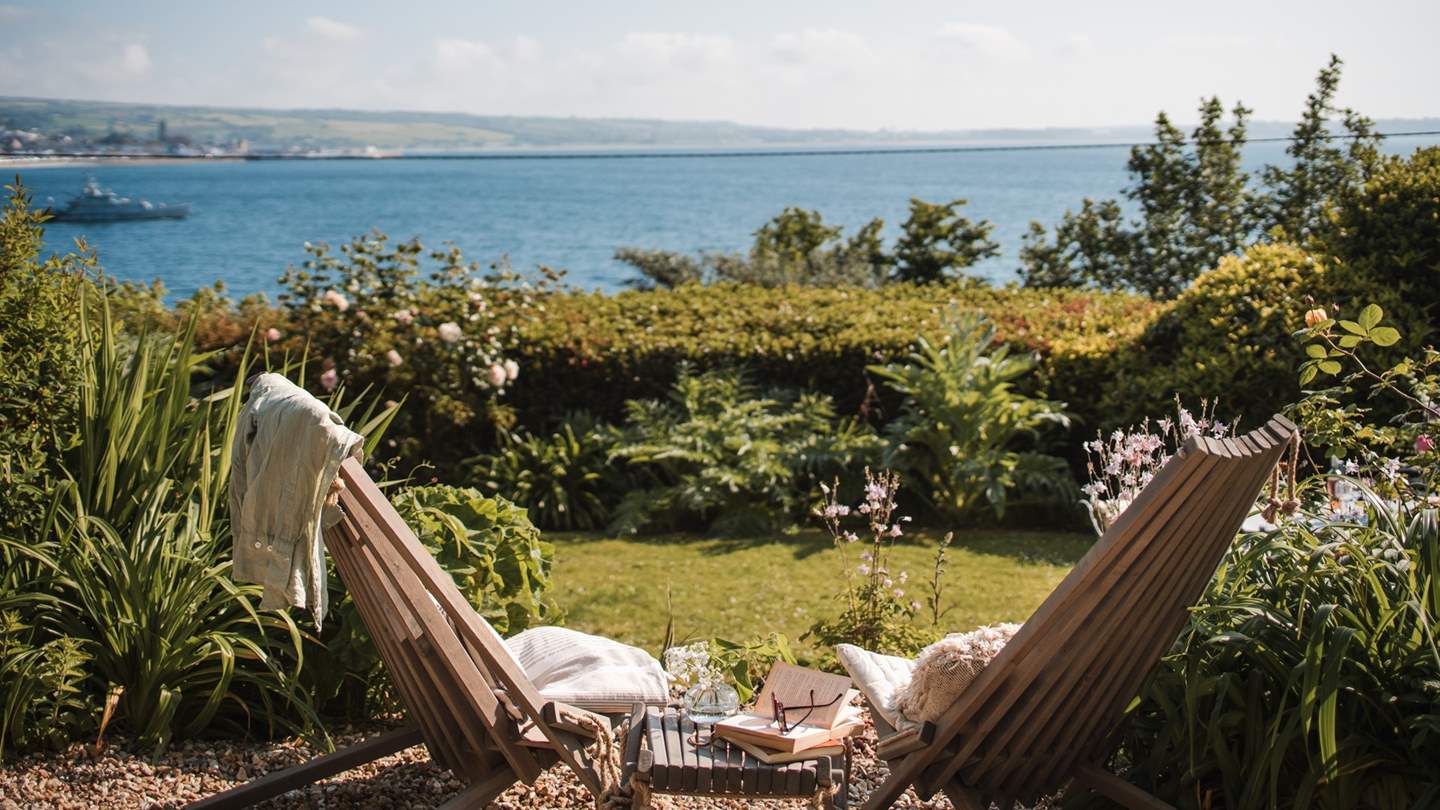 With panoramic sea views, the garden charms and enchants in all weathers