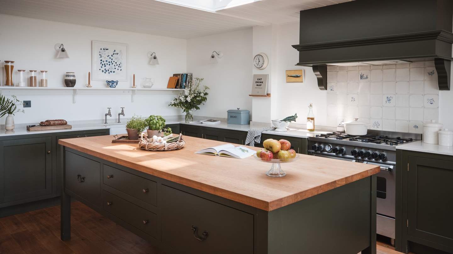 The amazing kitchen is fully equipped with everything you might need throughout your stay