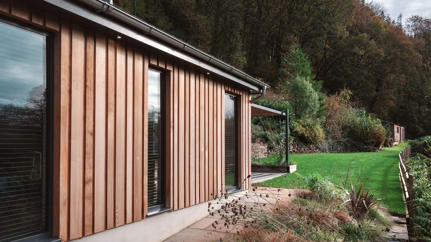The tree-lined garden is a deliciously sunny spot for sun bathing