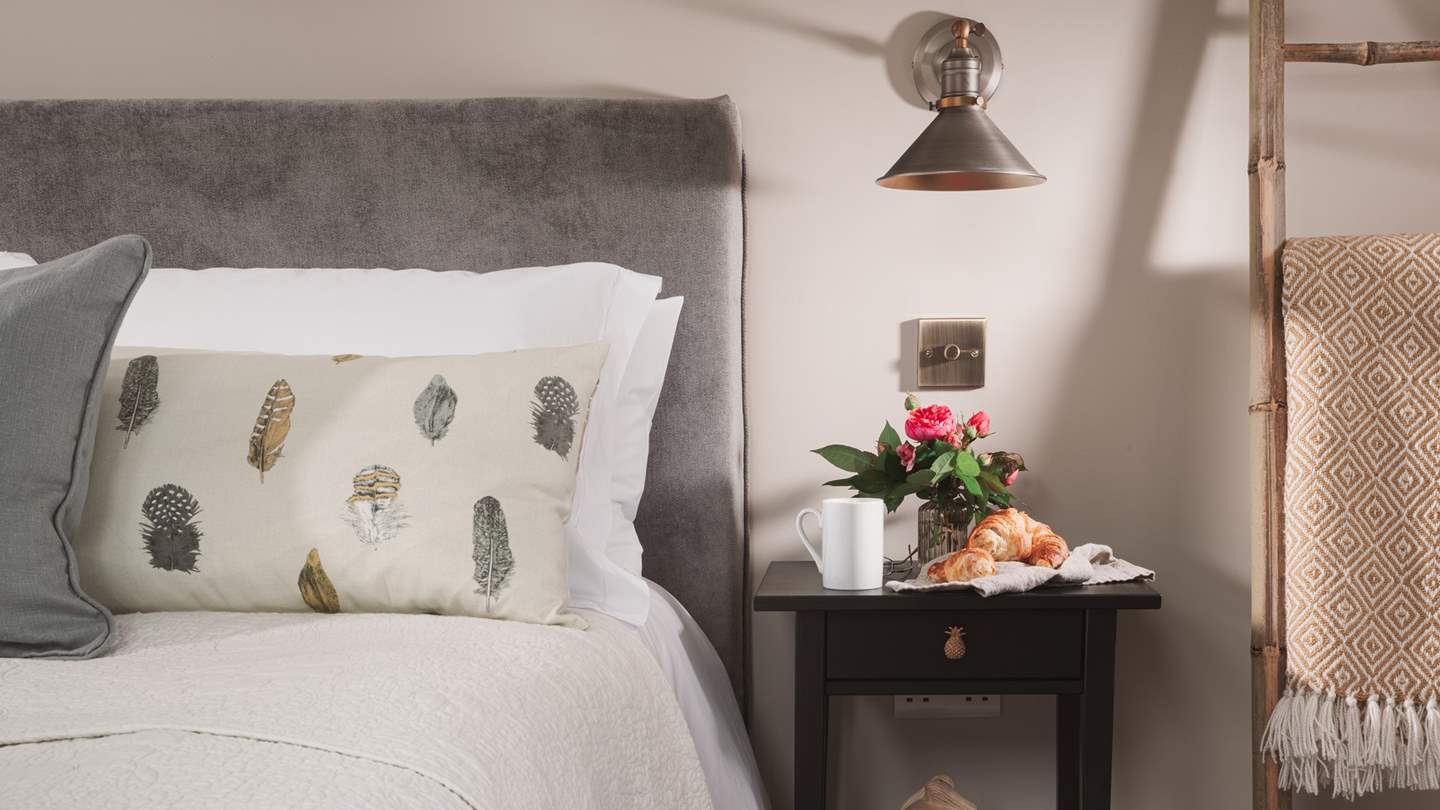 Breakfast in bed is a must when on holiday...