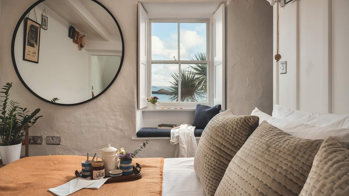 Soak up your slow mornings, with breakfast in bed and serene sea views