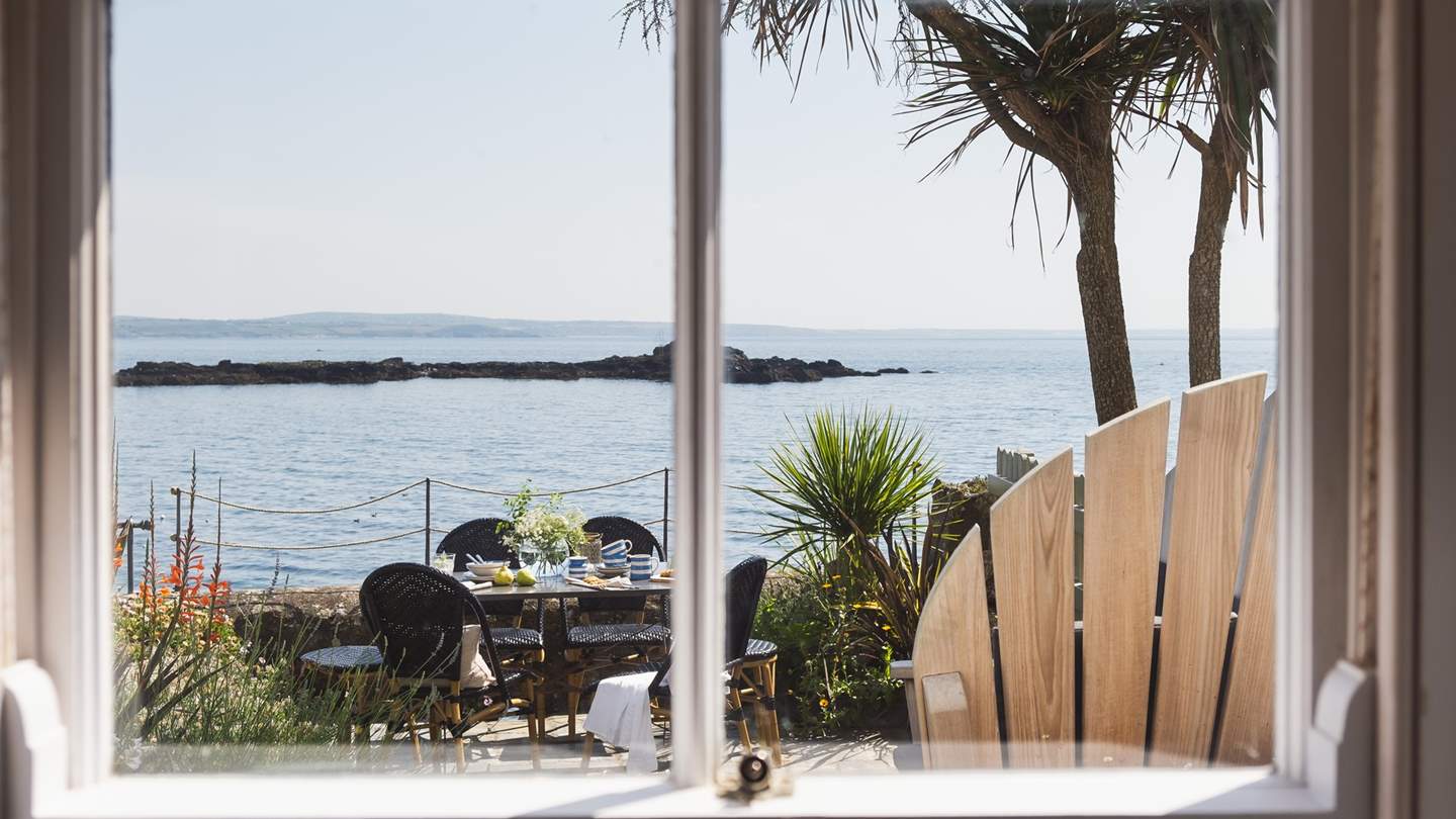 The gorgeous view from the sitting room