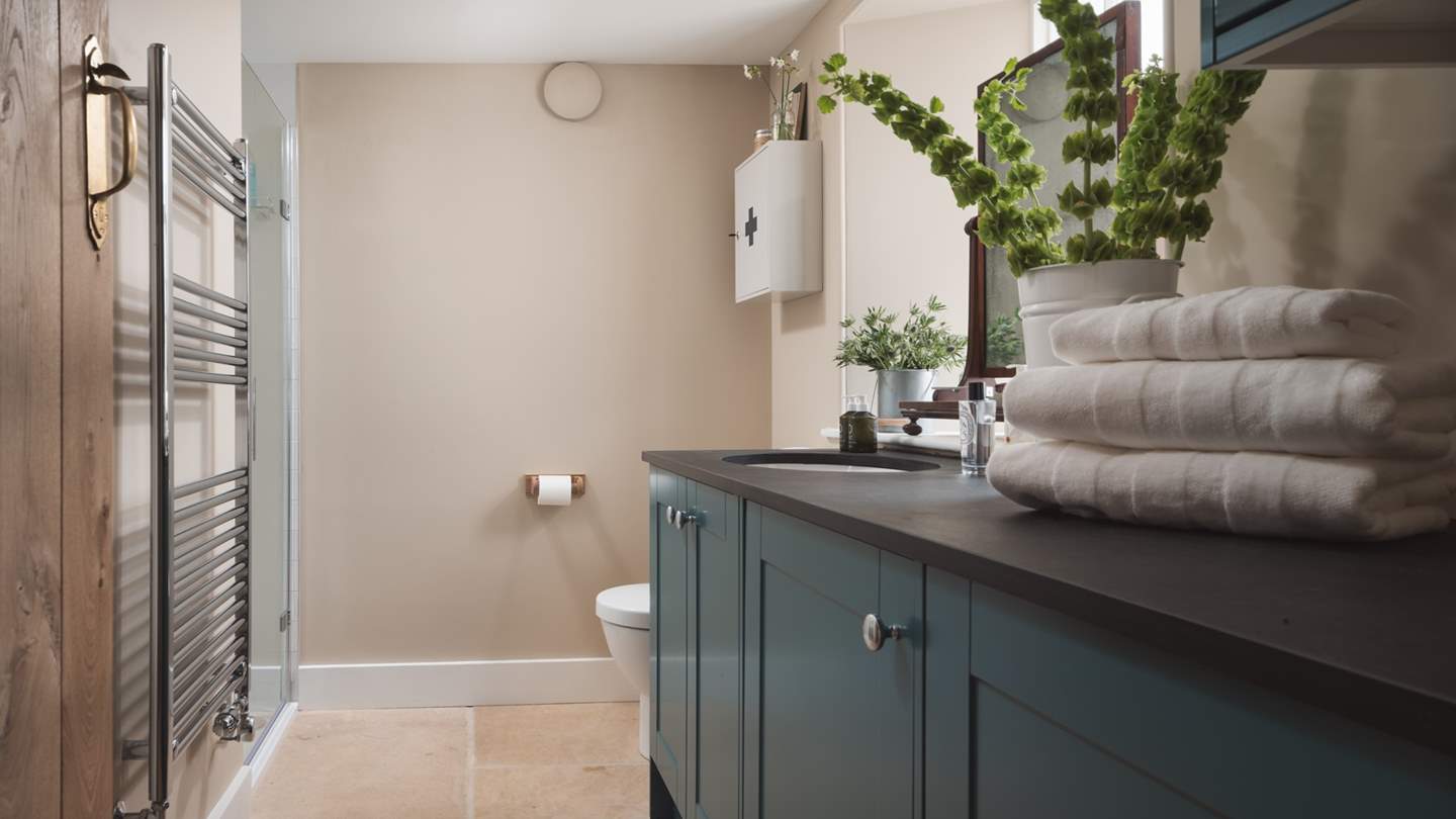 There’s a handy utility/shower room, complete with a washing machine, tumble-drier, shower and toilet on the ground floor