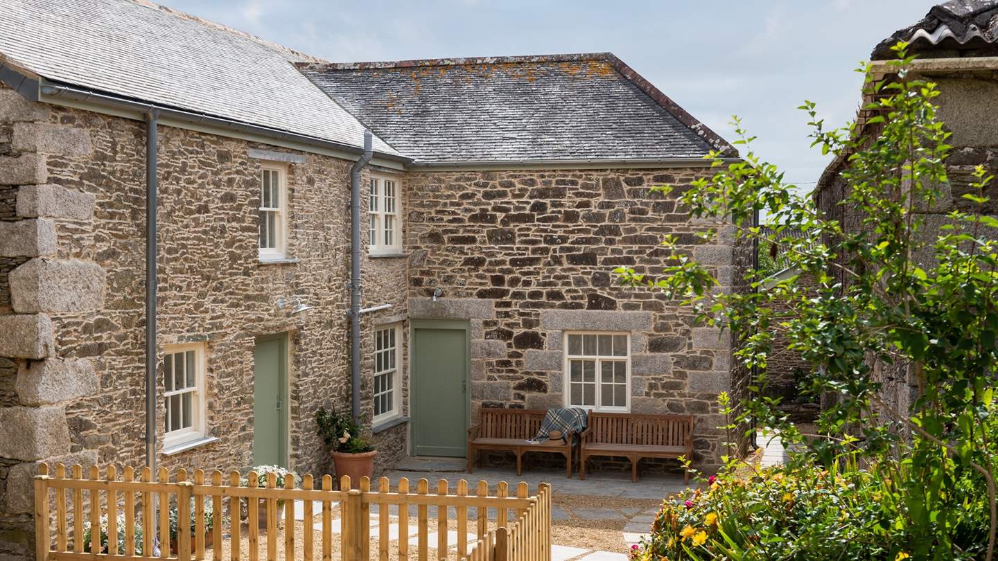 In the courtyard you’ll find quiet spot and a path leads to the garden