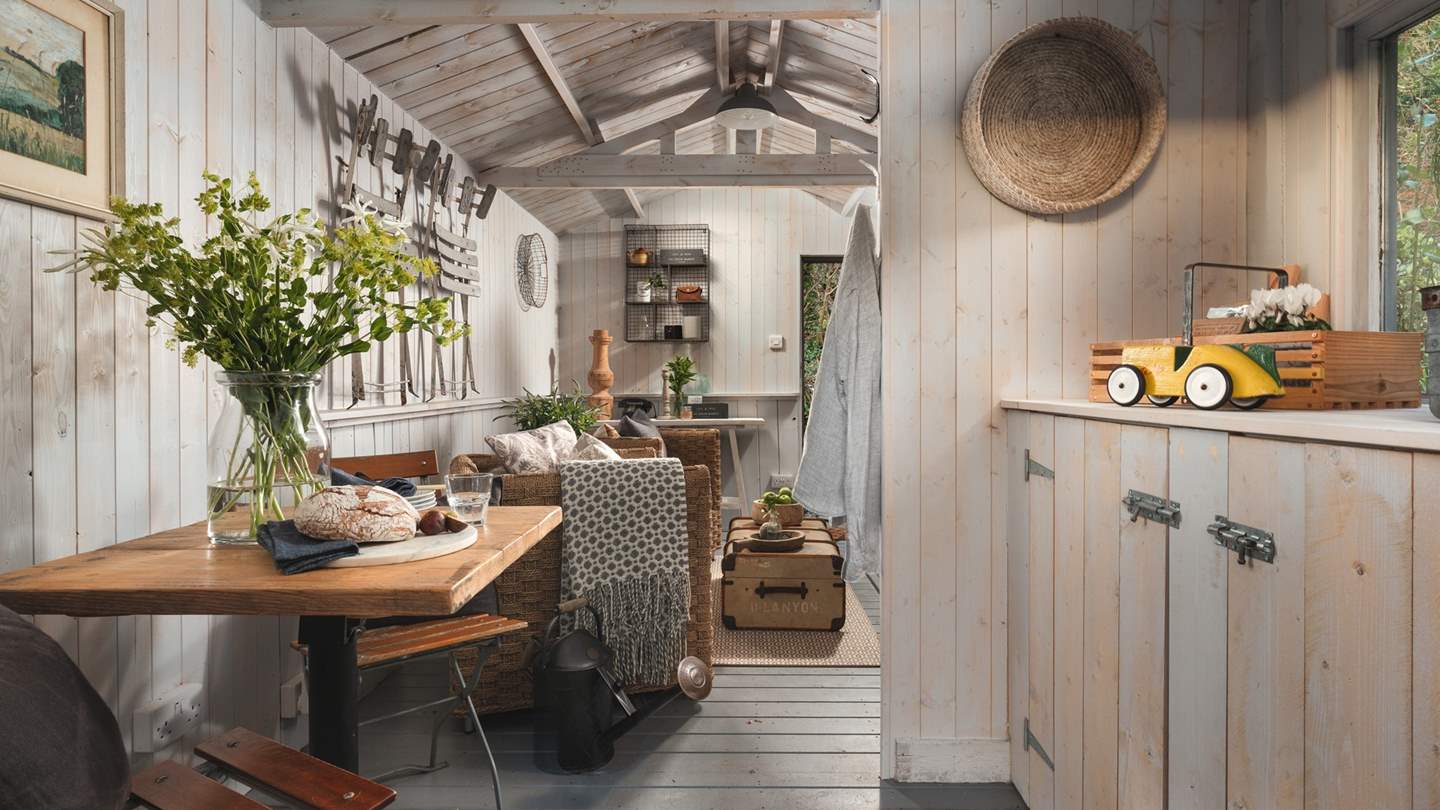 During summer months, leave the doors open to hear the birds and the stream bubbling past