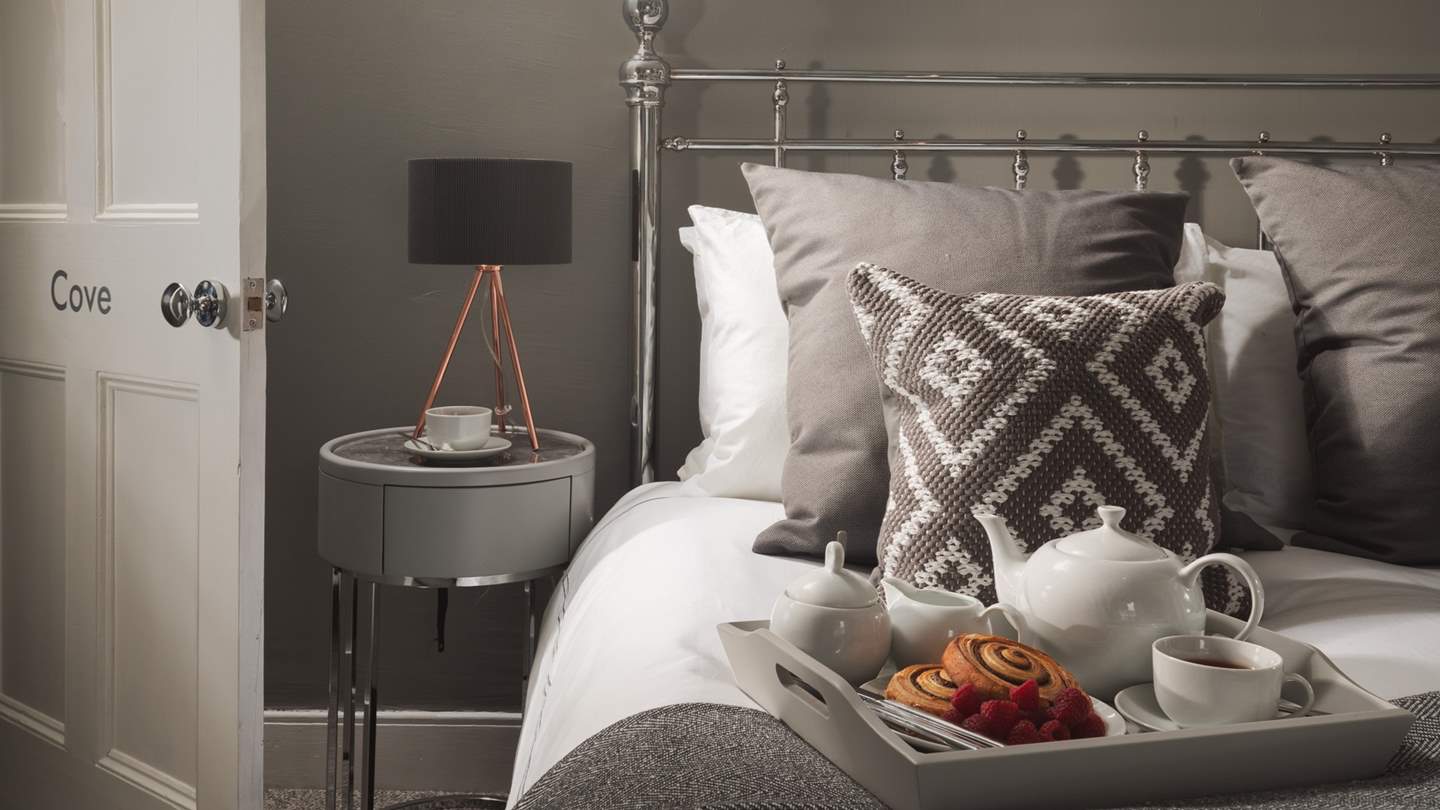 Breakfast in bed is a must whilst you're on holiday!