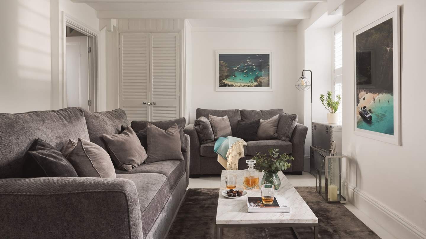 There's plenty of sofa space for everyone to get comfy