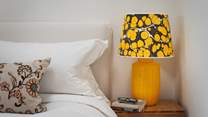 We just love the pop of yellow from this lamp!