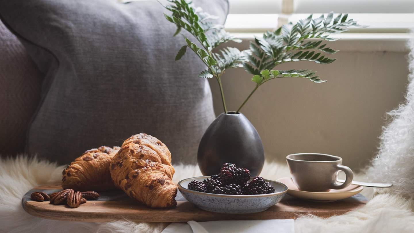 Holidays are made for breakfast in bed!