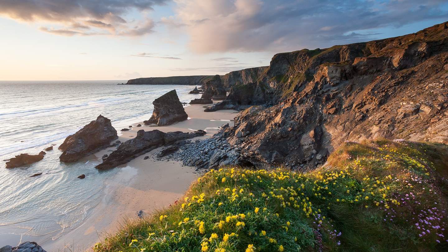 Bedruthan Steps is one of Cornwall's most breath-taking stretches of coastline and is a must-visit