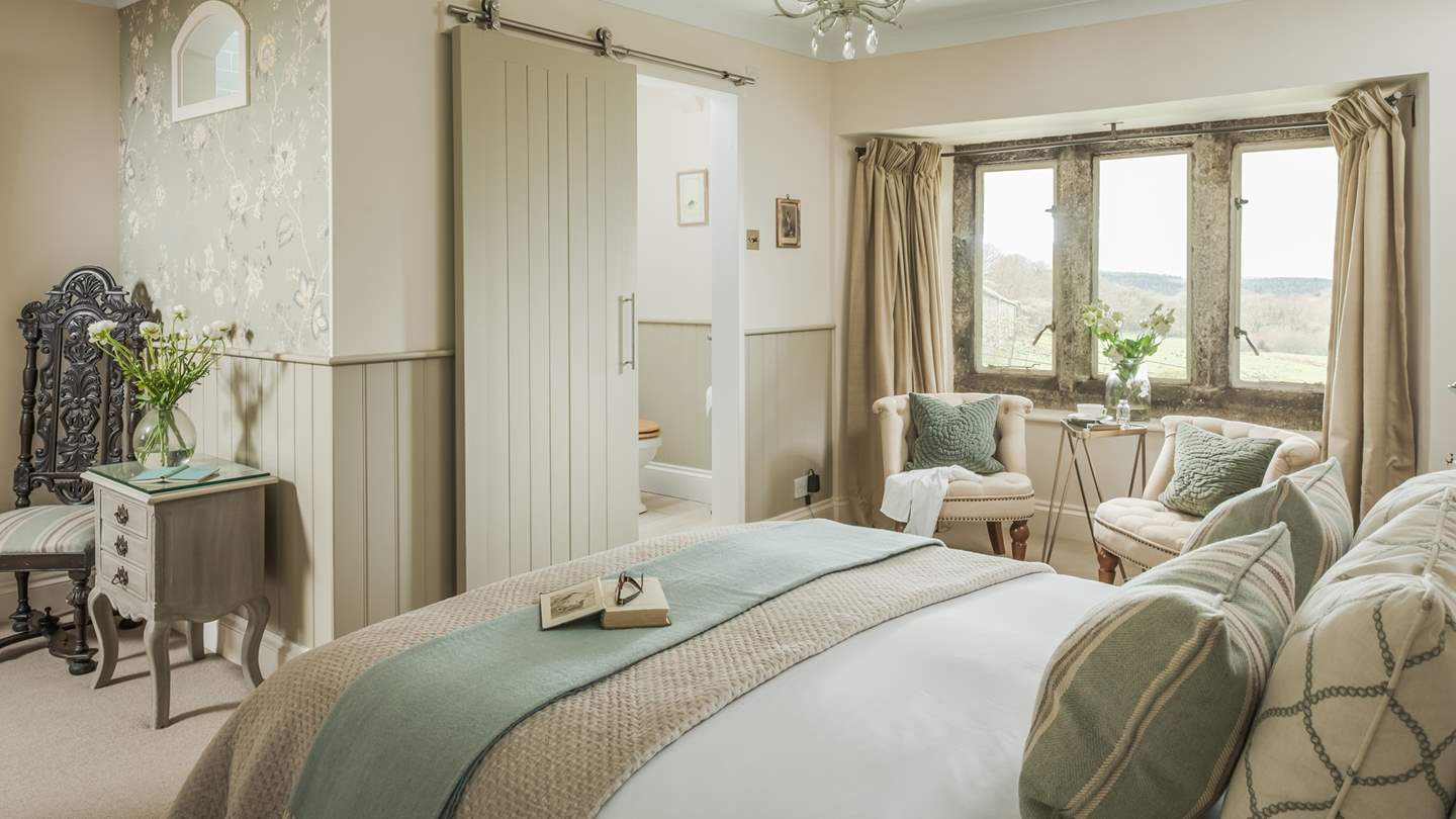 'Langworthy' is just beautiful in shade of cream and pale green and comes with a luxurious king size bed.
