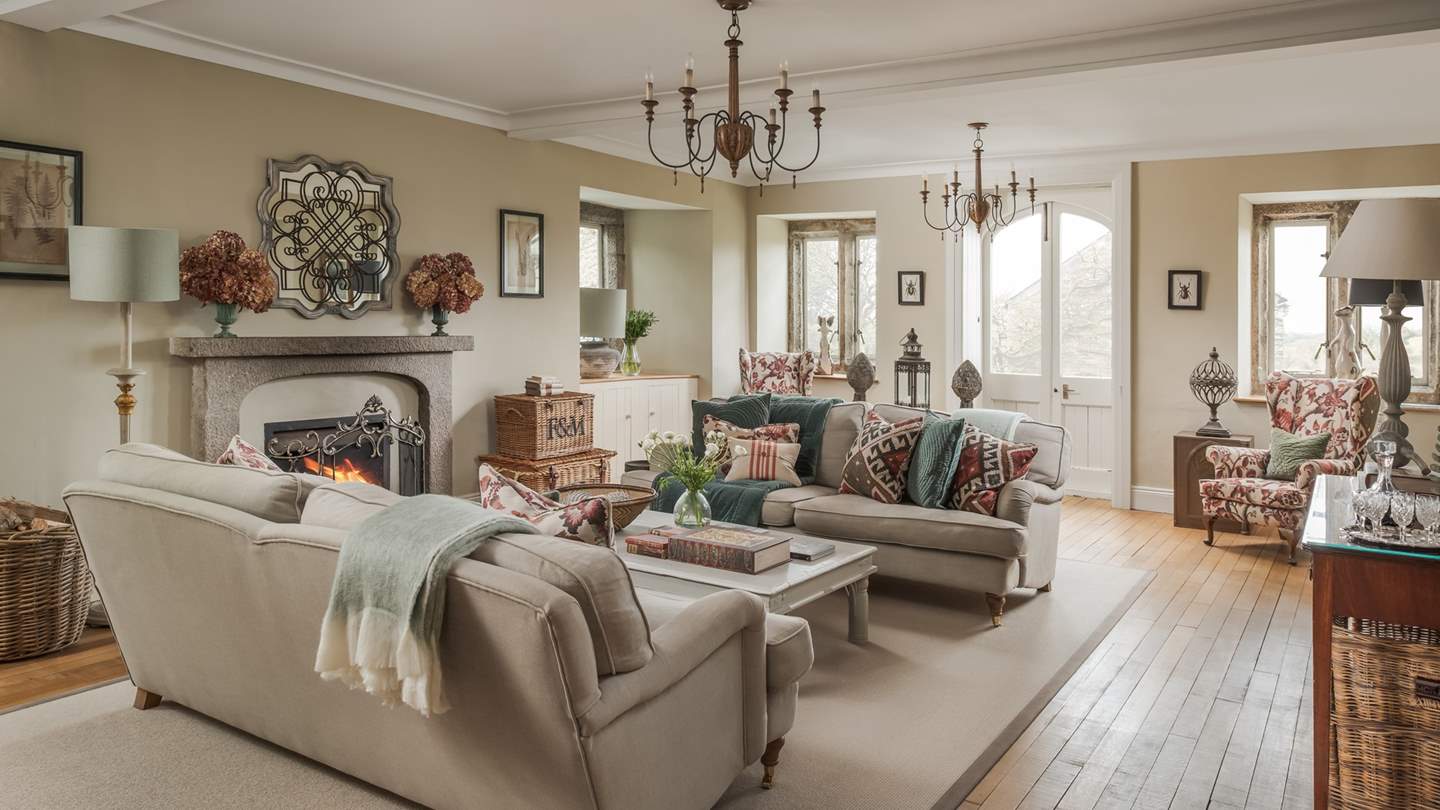 The sitting room is set within the part of the house dating back astonishingly to the 12th century!