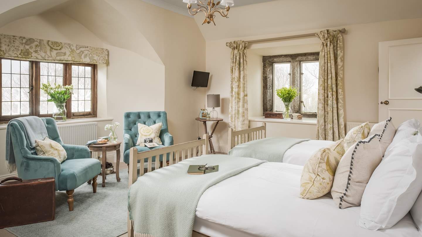 'Northwood' is set in the oldest part of the house and can be set up as an emperor sized bed or twins