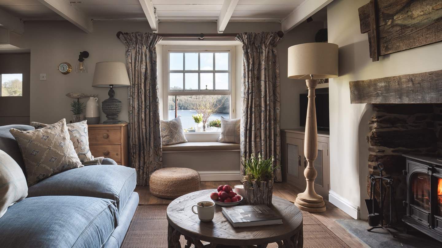 We just love the inglenook fire and the amazing window seat...