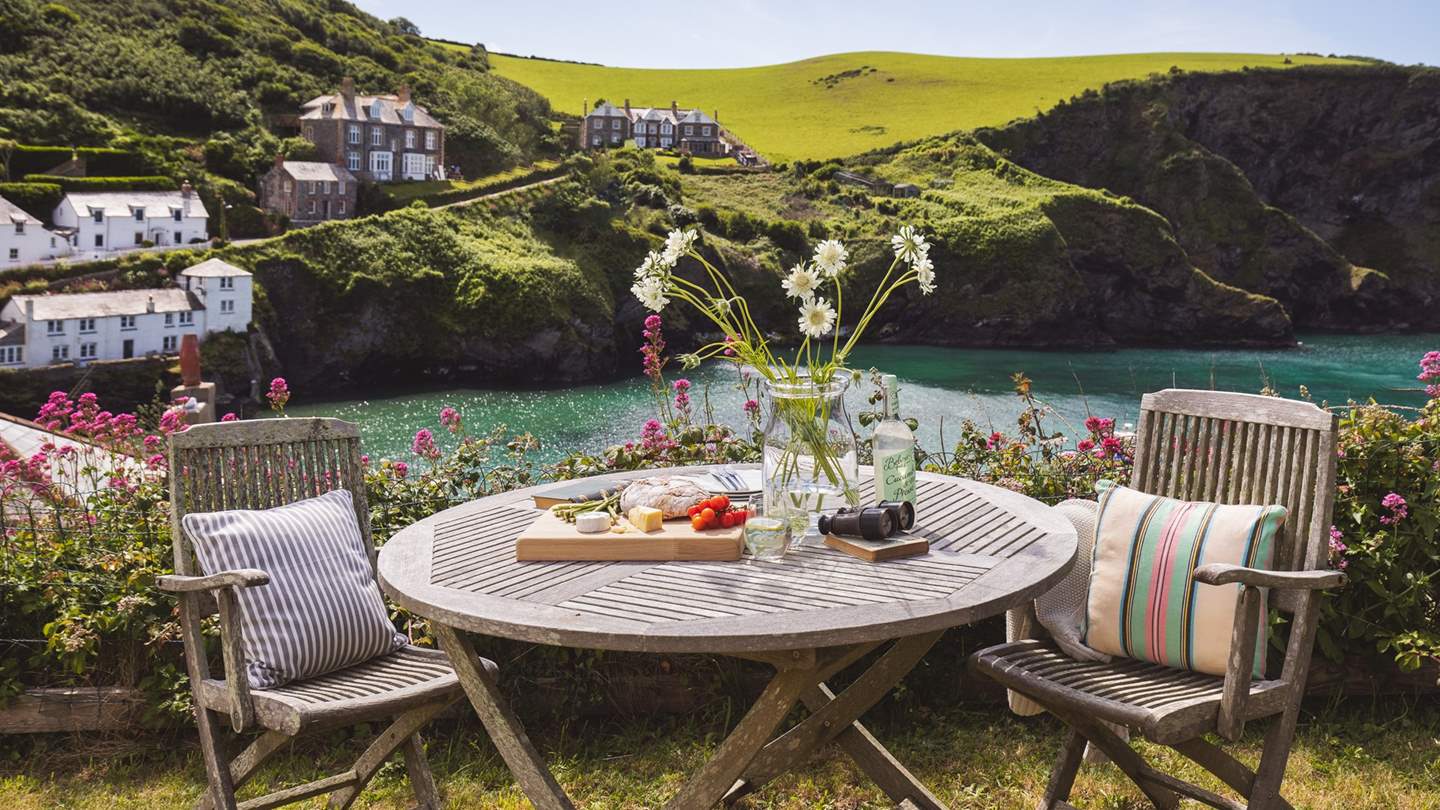 While away the hours gazing at fishing boats pootle in and out of the harbour