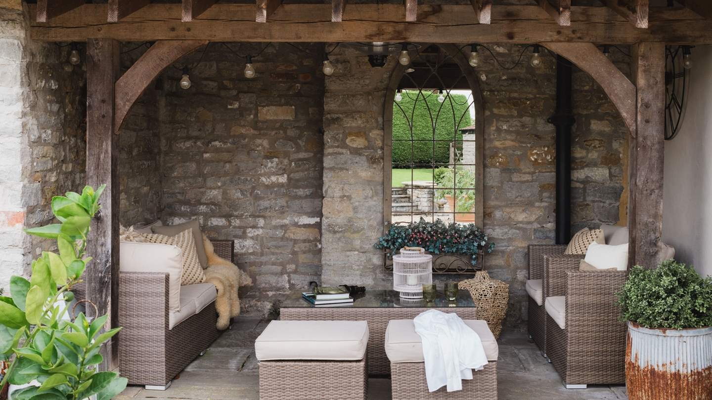 For cooler months reside to the outdoor undercover seating area for cosy conversation 