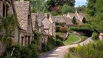 The chocolate-box pretty village of Bibury near Cirencester
