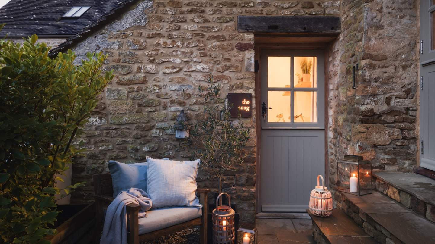 Spend blissful moments of staycation magic in the charming courtyard