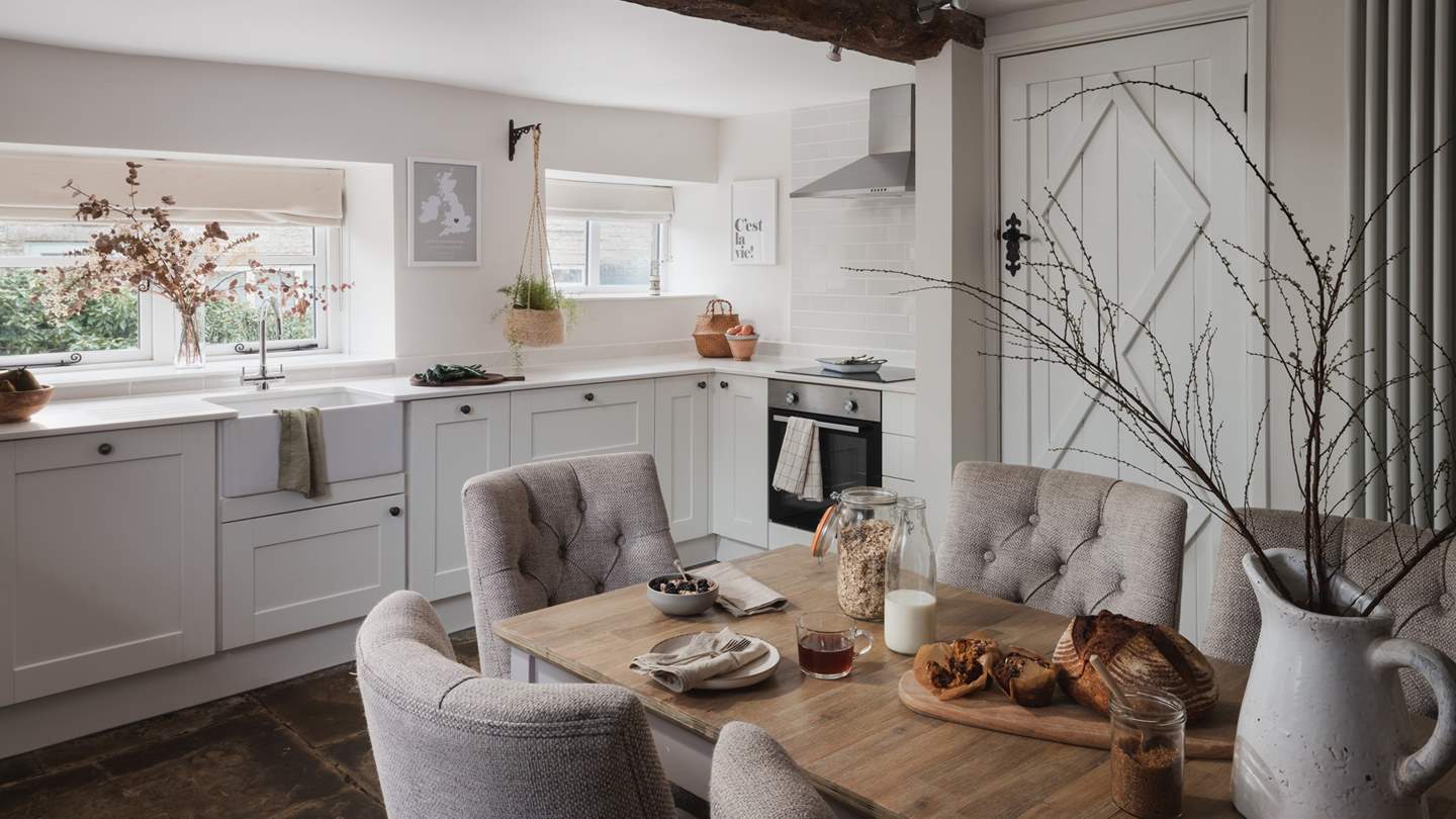 This gorgeous space is a place where modern luxury meets country living dreams 