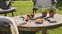 Our dreamy retreat is the perfect place for an al fresco breakfast or evening tipple with your treasured loved one