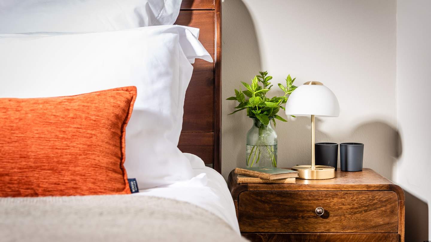 The gorgeous natural tones complement the stunning views from every room