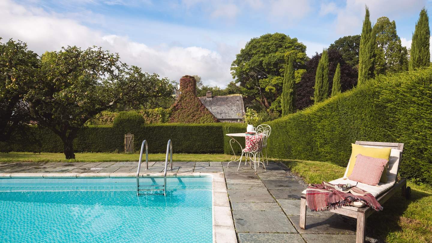 The swimming pool is perfect for whiling away a summer's afternoon
