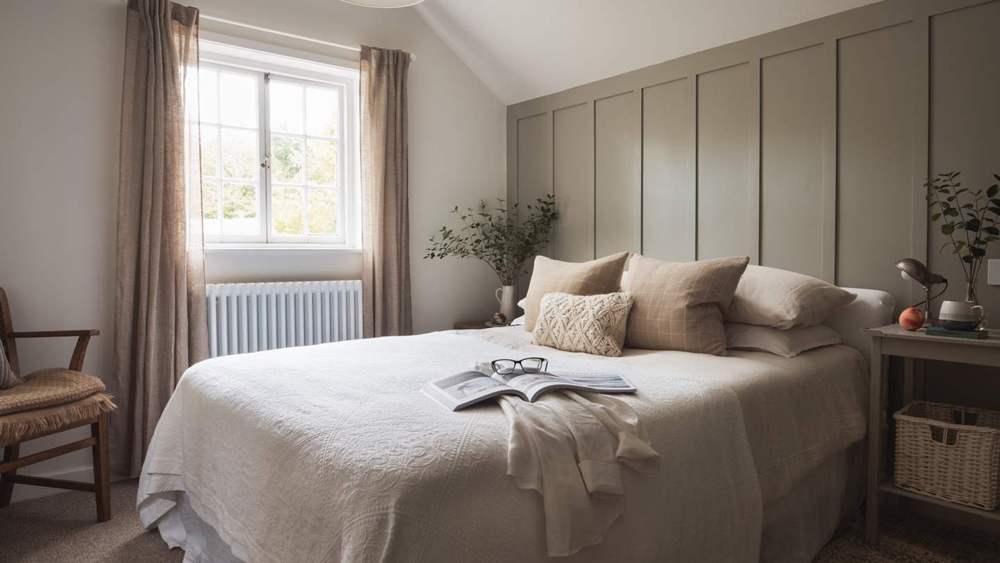 In addition, there is a dreamy second bedroom on the first floor with a double sized bed and beautiful views