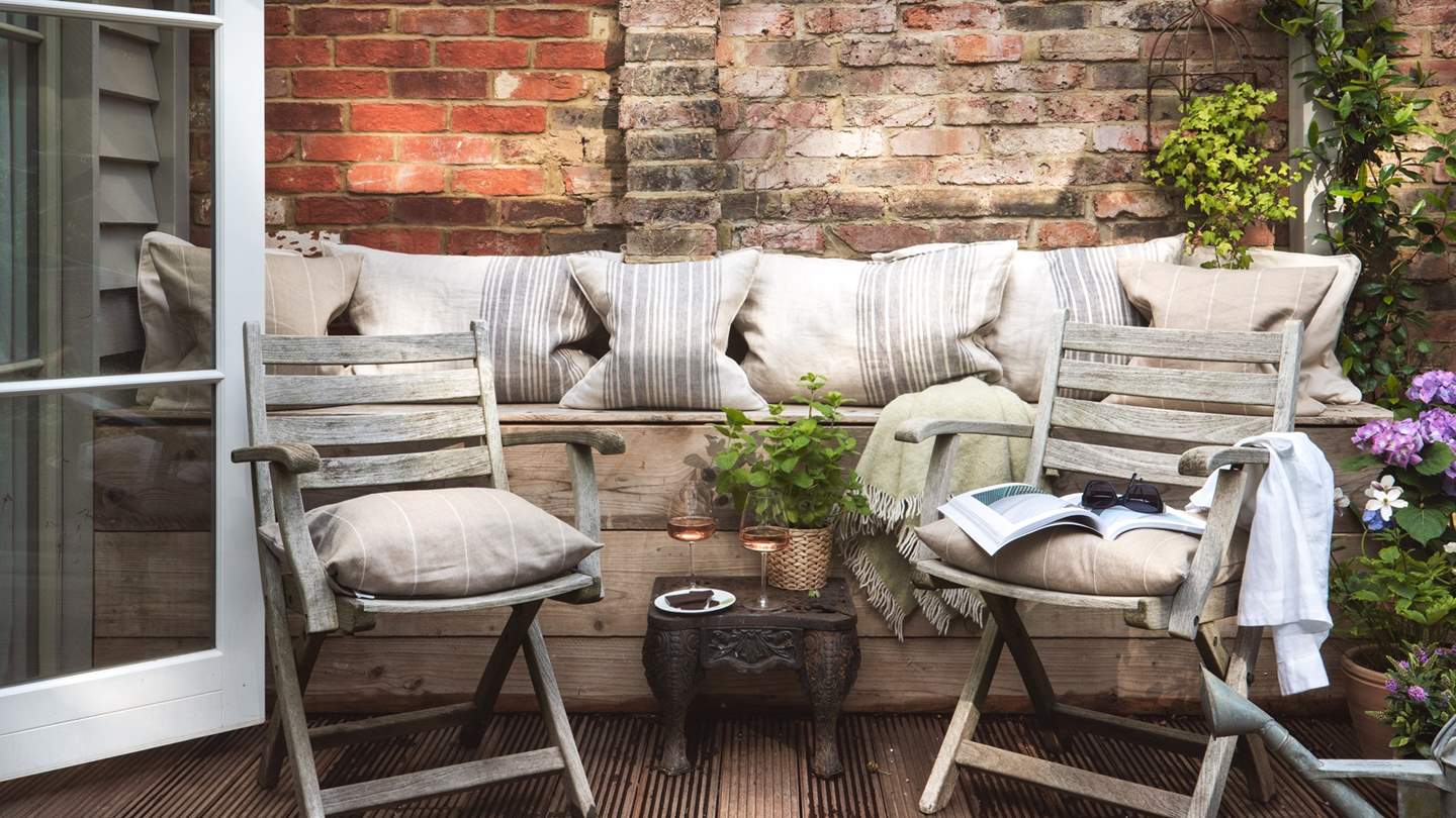 There's oodles of outside seating for lounging on hot summer days