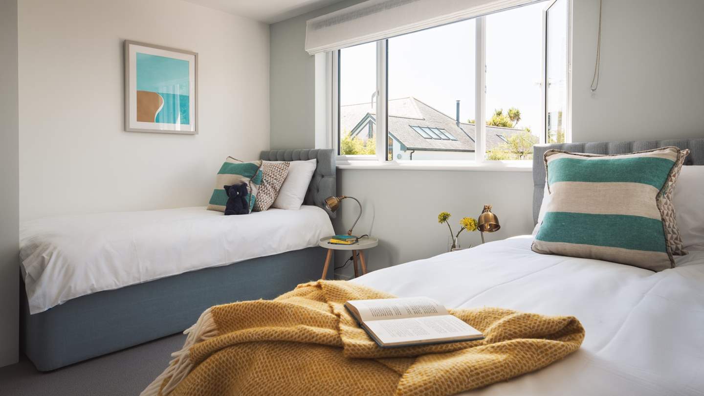 The second twin bedroom is sweetly perfect - St Francis is ideal for two families holidaying  together