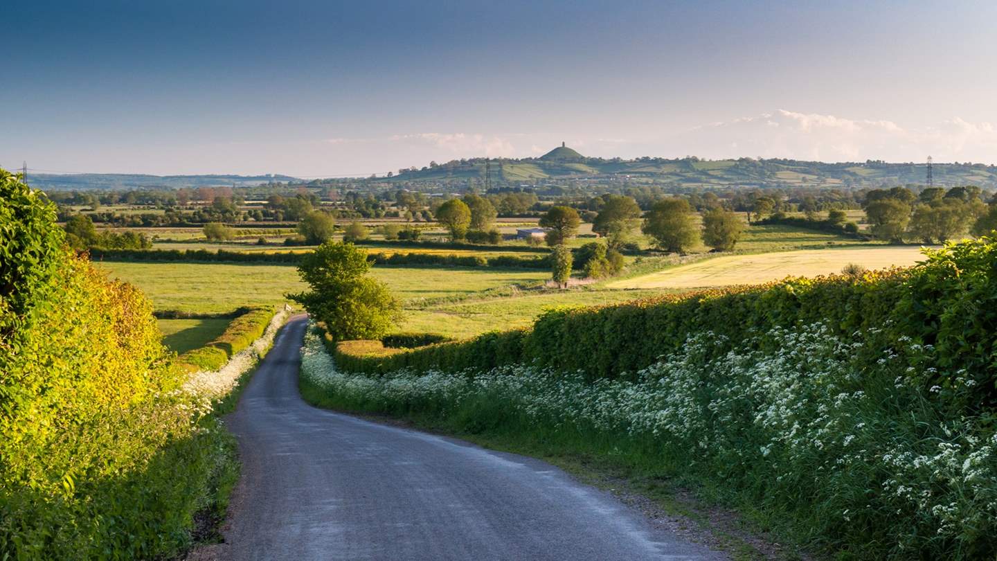The wonderful peak of Glastonbury Tor can be seen for miles around