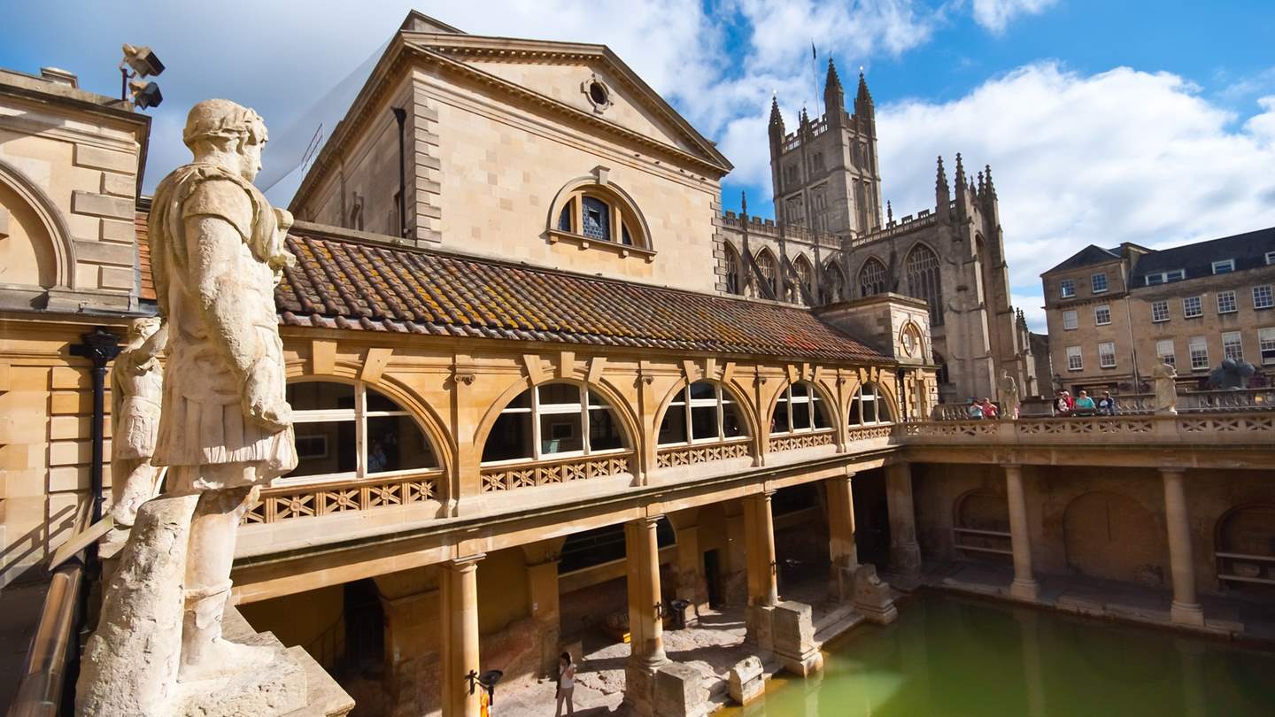Make sure to pay a visit to the roman baths when exploring the city of Bath